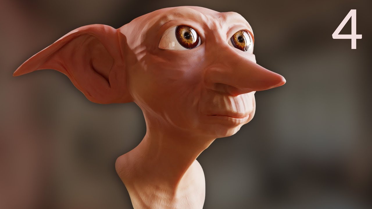 CGC Classic: Creating a House Elf from Harry Potter Pt 4 - Texturing (Blender 2.6)