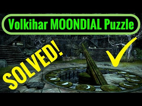 Volkihar Courtyard MOONDIAL Puzzle! - Skyrim REMASTERED