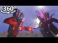 Titan TV Man VS Titan Speakerman In 360 VR 4K