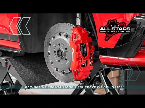 RACINGLINE 380mm STAGE 3 BIG BRAKE KIT INSTALL - How to... (4K-UHD)