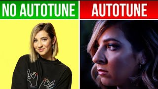 AUTOTUNE VS NO AUTOTUNE   Gabbie Hanna ( Monster )