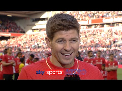 Steven Gerrard after his last game at Anfield