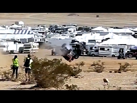 Keven Sacalas crazy Rollover at the Ultra4 King of the Hammers 2014
