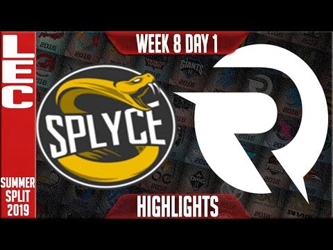 SPY vs OG Highlights | LEC Summer 2019 Week 8 Day 1 | Splyce vs Origen