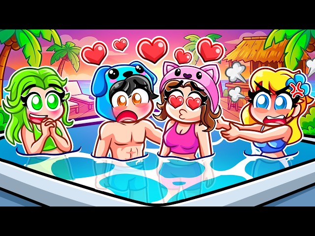 Omz KISSES Lily at the POOL PARTY in Roblox! SDDEFAULT Thumbnail