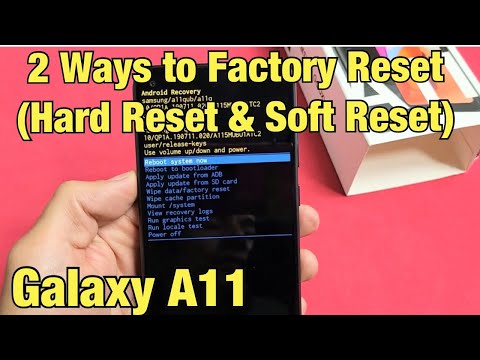 Galaxy A11: How to Factory Reset (Hard Reset & Soft Reset)