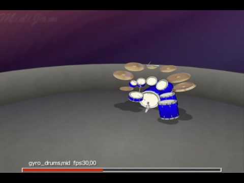 A tribute to Animusic - Gyro Drums