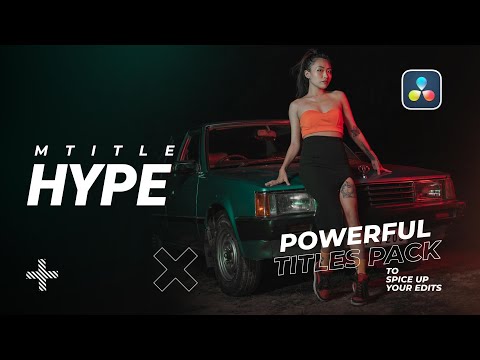 mTitle Hype DVR — Powerful Typography Presets for DaVinci Resolve — MotionVFX