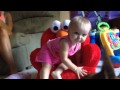 Charlee And Her Elmo Chair