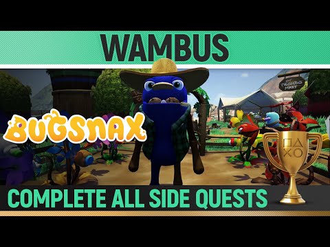 Bugsnax - Wambus - All Side Quests 100%  🏆 - Sidetracked - Trophy Guide