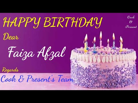 Happy birthday our regular viewer Faiza Afzal || cook & present