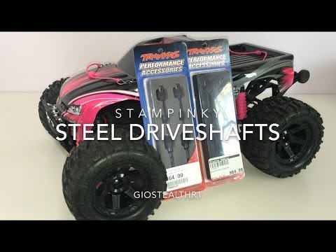 GIOSTEALTHR1 - Traxxas STAMPEDE 4X4 Constant-Velocity Steel Driveshafts 6851R 6852R