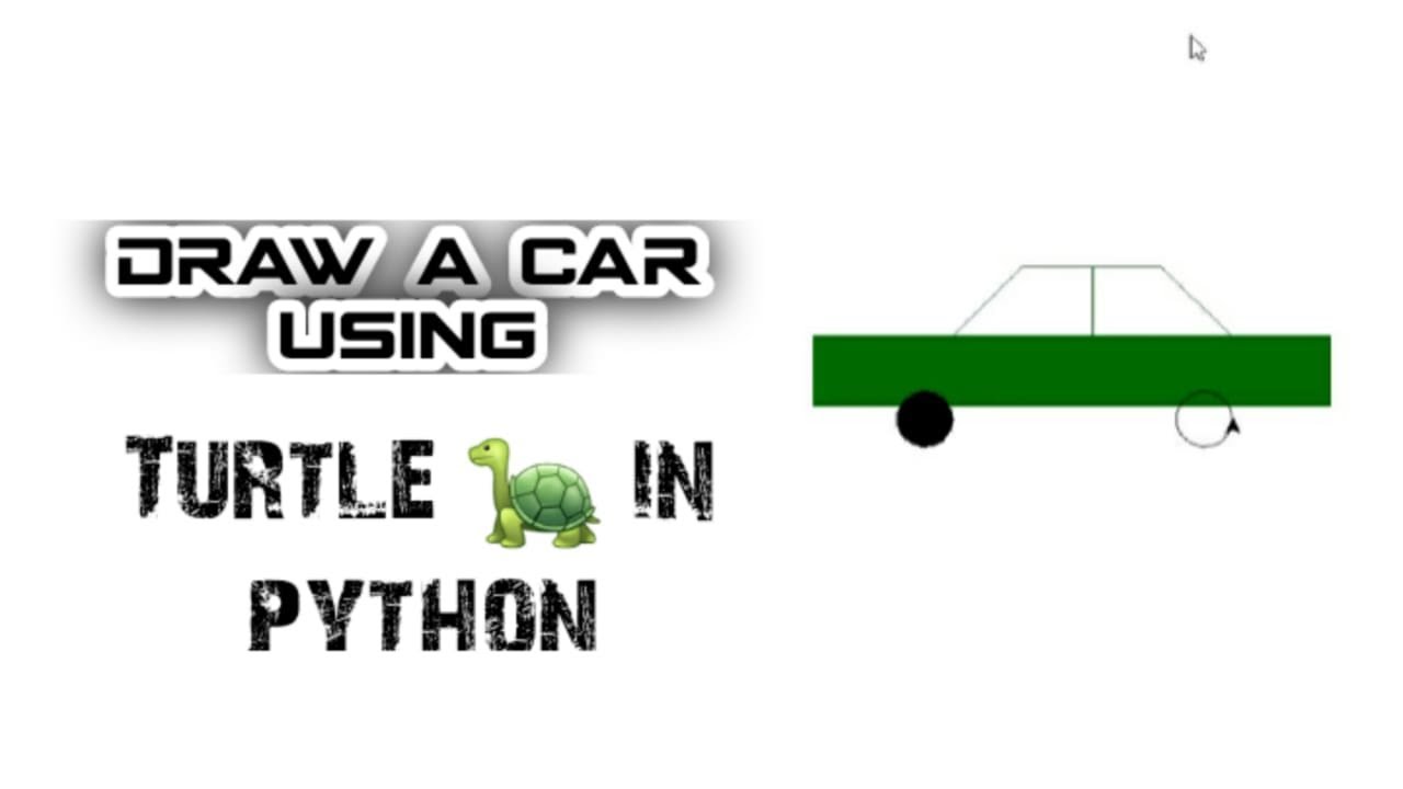 Draw A Car Using Python Turtle | How To Draw Car Using Python Turtle | #PythonTurtle #Turtle #TC