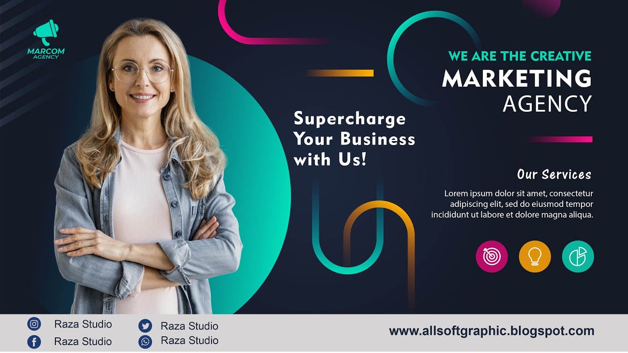 Business Company Banner Template PSD Free Download