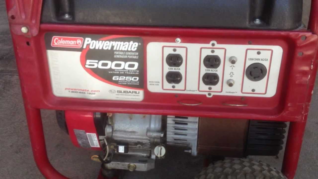 GENERADOR DE LUZ PLANTA ELECTRICA 5000/6250 WATTS COLEMAN