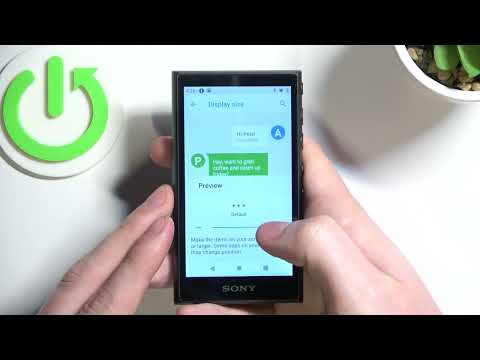 Sony NW 100A - How To Change Display Zoom Size