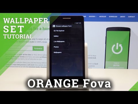 How to Change Wallpaper in ORANGE Fova - Update Desktop