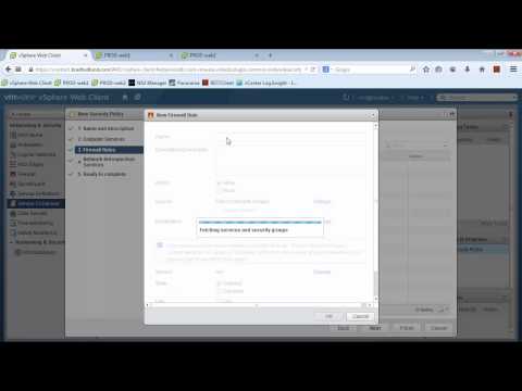 VMware NSX vSphere Zero-Trust Security Demo
