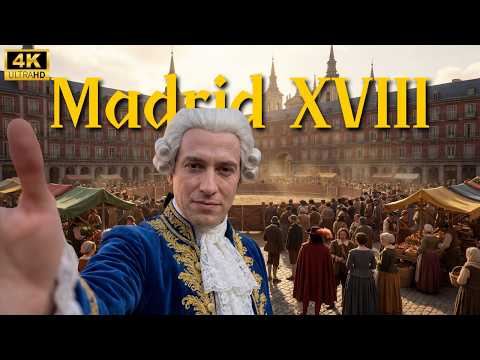 Así era Madrid en el siglo XVIII: palacios, tabernas y caos (Reconstrucción con IA)