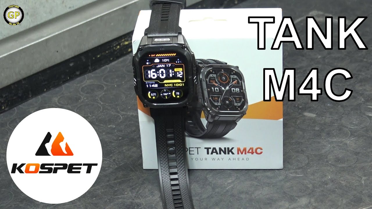 Kospet Smartwatch Tank M4C Black