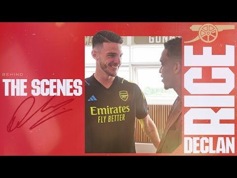 Declan Rice's first day at The Arsenal | Behind the scenes