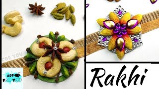 2 Simple Dry Fruit Rakhi making idea | Rakhi making ideas at home | Rakhi making