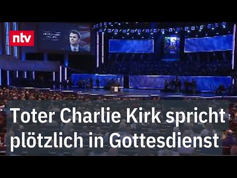 Toter Charlie Kirk spricht plötzlich in US-Gottesdienst - Bizarrer Märtyrer-Kult