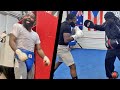ADRIEN BRONER TRAINING HARD IN MIAMI - FOCUSED AS HE FIRES OFF COMBINATIONS ON THE MITTS
