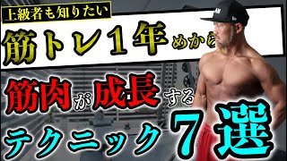 【筋肥大】筋トレ1年目から知りたかった筋肉が効率良く成長する「ベスト7」を紹介!