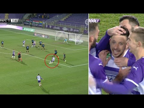 Ez a 23. forduló gólja az NB I-ben? Pauljevics parádésan csavart a Puskás Akadémia kapujába