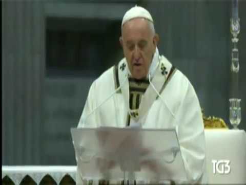 #antiCLERicalismo Tg3 18 aprile (GioveDì Santo 'Anno 2019)  ismo nel mirino di Papa Francesco: