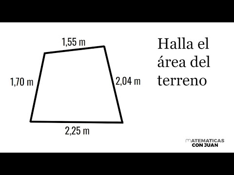 COMO CALCULAR LOS METROS CUADRADOS DE UN TERRENO. LADOS DESIGUALES