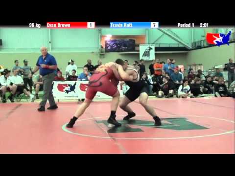 Evan Brown vs. Travis Rutt at 2013 ASICS University Nationals - FS