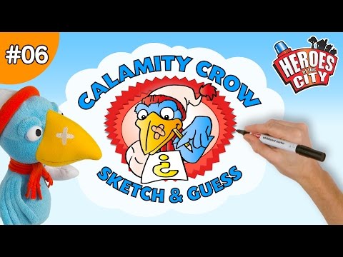 Heroes of the City – Ep 06 Sketch & Guess with Calamity Crow | Car Cartoons | Car Cartoons