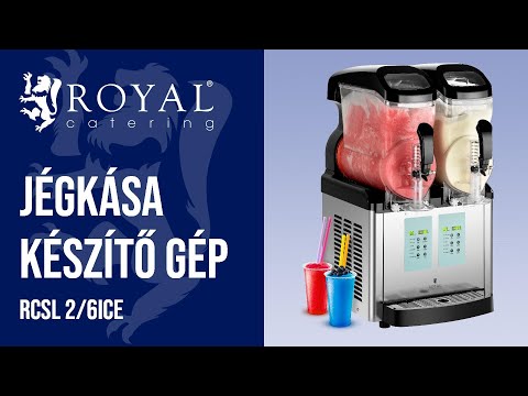 Videó - Jégkása gép - 2 x 8 l - fagylalt funkció