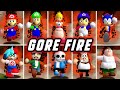 70 Characters GORE FIRE Animations Super Mario 64 PC Port