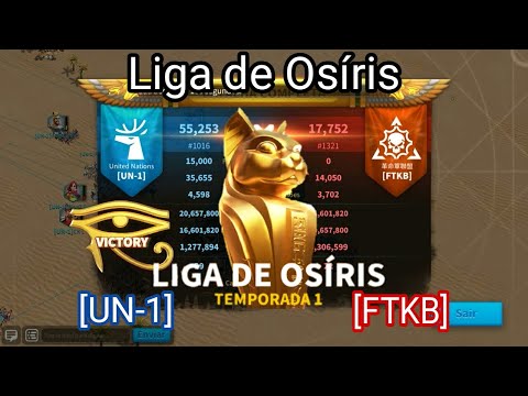LIGA DE OSÍRIS UN-1 vs FTKB - RISE OF KINGDOMS.