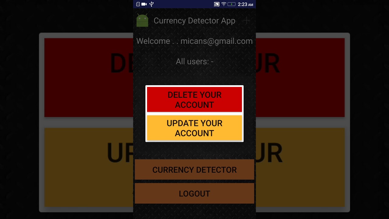Currency Detector Android Project