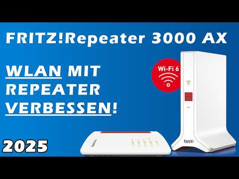 FRITZBOX WLAN mit einem Repeater verbessern. FRITZ!Repeater 3000 AX