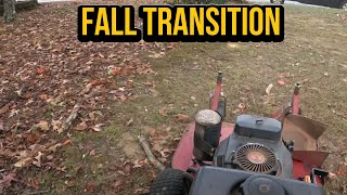 Off season lawn care (Fall Transition)