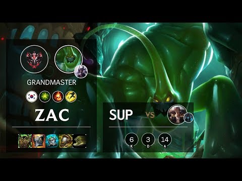 Zac Support vs Sett - KR Grandmaster Patch 10.12