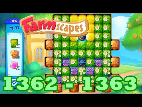 Farmscapes Level 1362 - 1363 HD Gameplay Walkthrough | 3 - match game | android | ios | GameGo Game