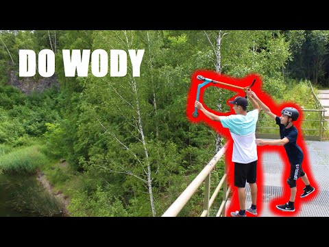 WYRZUCIŁEM MU HULAJNOGĘ DO WODY NA SKATEPARKU !!!!!!