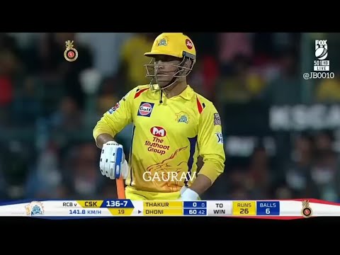 Thriller  MS Dhoni Last over  chasing 26 runs in 6 balls CSK VS RCB  | Ipl 2018