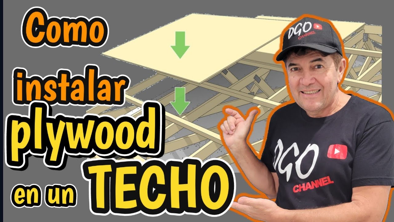 Instalar plywood o hojas de madera