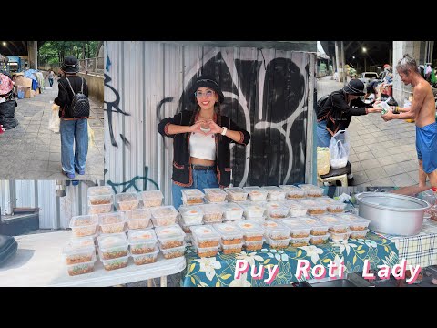 1 day of giving food to the homeless to celebrate 800,000 followers - Thai Street Food 