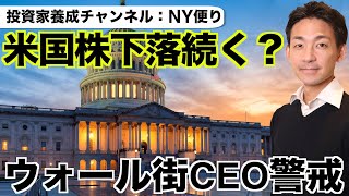 イントロ - 米国株の下落は続く?ウォール街のCEOがリセッションを警戒!