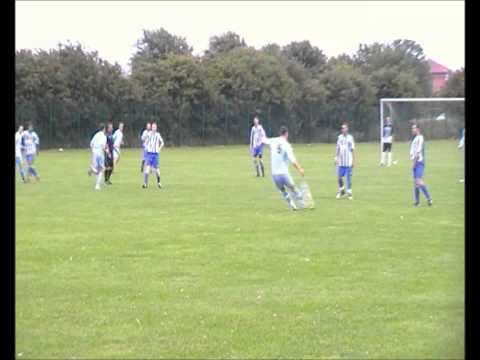 Whitley Bay A concede Goal from Free Kick