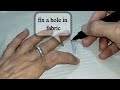 How to Repair a Hole in pant