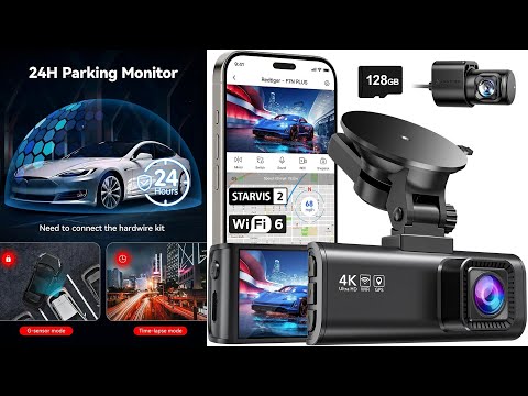 REDTIGER 4K Dash Camera for Cars with GPS and WDR Night Vision